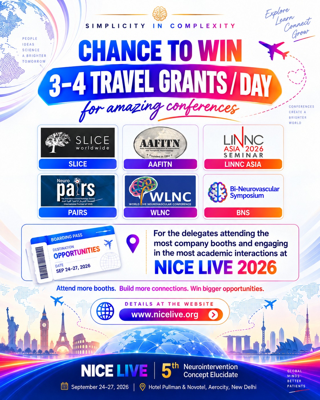 Chance to win travel grants at NICE LIVE 2026